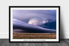 Supercell Thunderstorm Spanning Sky in Texas Photo Print (Unframed)