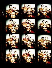 11×9 Contact Sheet of the Band Pavement One of a kind. SPIN Magazine shoot.