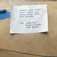 RARE Suzanne Camp Crosby Original SIGNED ART Photographic Print 1998 GREEN DOOR
