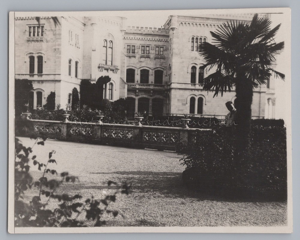 Miramare Trieste Castle Italy 1924 – Old Photo 1920s