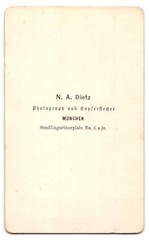 Photograph N. A. Dietz, Munich, Sendlingerthorplatz 6, two brothers in fine K