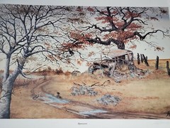 Reminiscent Model T Car Farm Field Wall Art Photo Printed on Art Paper #17