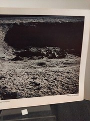 Vintage NASA Photo of Crater Near Apollo 11 Landing Sea of Tranquility 1969