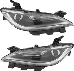 Front Halogen Headlights Assembly Left+Right Side for 2015-2017 Chrysler 200 W/O