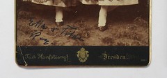 2 photographs Hanfstaengl Dresden 1885 portrait Ernst v. Seydewitz & wife Ella