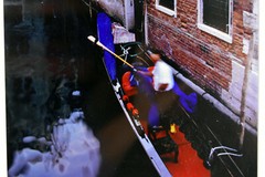 13″ Limited Edition Photo Bill Bibb American Artist Venetian Canal Gondola Italy
