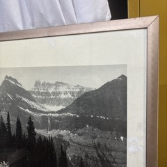 VTG Ansel Adams The Mural Project 1941-1942 Glacier National Park Framed Print