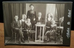Family – Man & Woman & 5 Children – Girls Boys / KAB A. Birkholz Berlin N