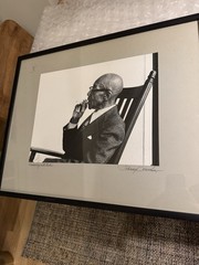Reminiscing with Eubie Framed Photograph By Johnny Donnels SIGNED Black & White