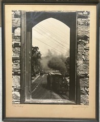 Original JAMES P GALLAGHER ‘The Parting’ TRAINS B&O Railroad Gelatin PHOTOGRAPH