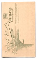 Photograph Ad. Winkler, Görlitz, Berliner Str. 12, teenage blonde girl
