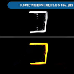 – Fits 2017-2019 Ford F250 F350 F450 F550 Super Duty Halogen Projector Headlight