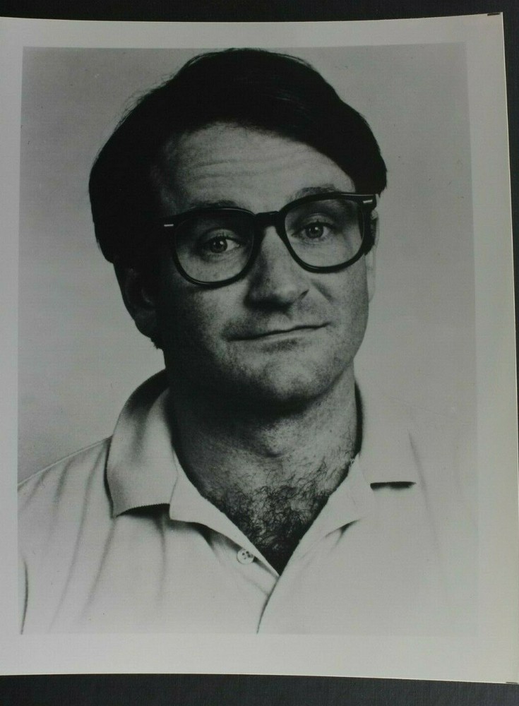 Robin Williams Young Headshot with Glasses – 8×10″ Photo Pre-2012 L1390B
