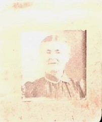 Vintage Small Portrait Photograph Elderly person in historical sepia-toned setti