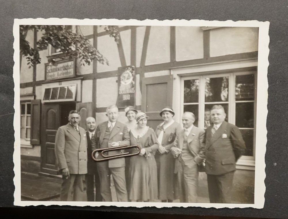 Photo View Inn Taproom Zassenhaus Beer Advertising Enamel Sign Old