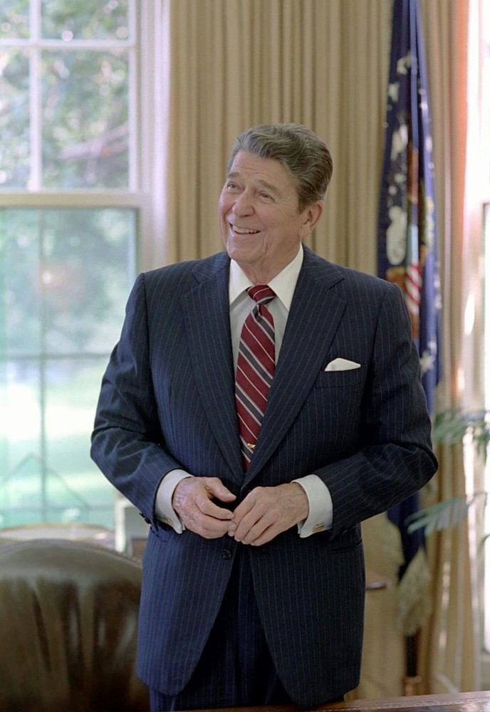 Ronald Reagan 8×10 Photo President Reagan Portrait Vintage White House 40th USA