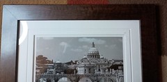 Jesse Kalisher Framed Photo Sign Series #5142, View Of The Vatican, Rome Picture