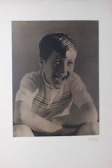 H. Richert, Mulhouse (Alsace) – Boy Photograph 1950s 39.5 X 29.5 cm