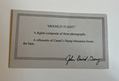 JOHN DAVID GEERY ~ «MOONLIGHT FLIGHT” SIGNED DIGITAL COMPOSITE PHOTO ~ 15” x 13”