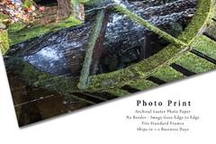 Country Photography Print – Picture of Old Mill Wheel in Great Smoky Mountains