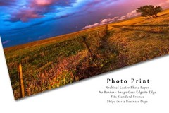 Prairie Photography Print: Oklahoma, Great Plains, Stormy, Picture, Photo
