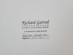 Richard Garrod, black and white photography, friend of Brett Weston