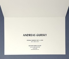 Andreas Gursky Art Show Announcement Card 2007 – Kamiokande Neutrino Detector