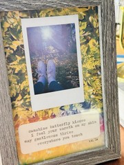 5×7 Framed ORIGINAL Photography Mixed Media With Original Typewriter Poetry
