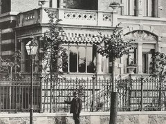 Large Phototype 1889. Leipzig. Sebastian Bach Street 44. Hermann Oskar Reversewar