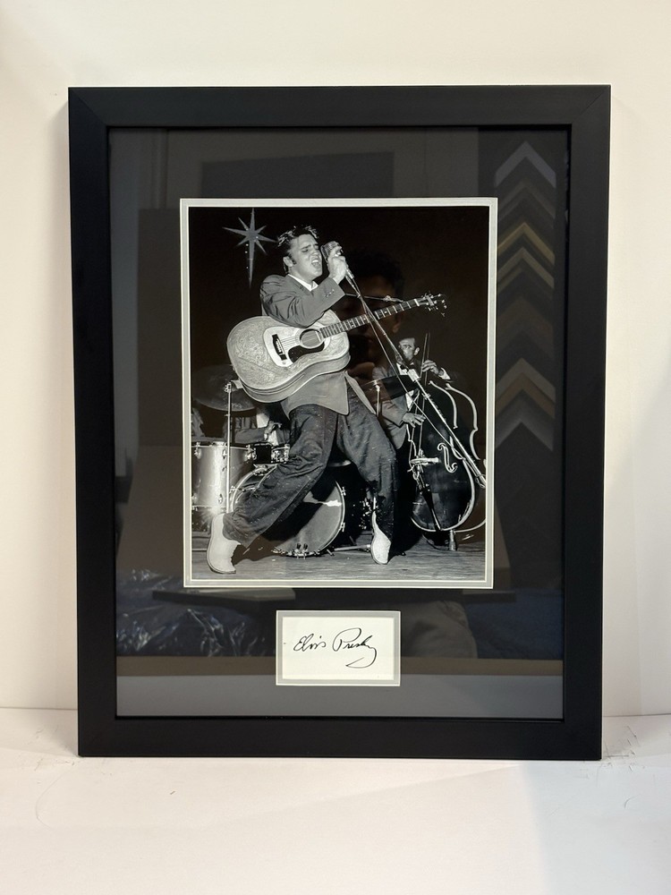 Photograph of Evlis Presley Framed and Signed