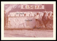 Ice Bar in the Snow 1970s – Austria – Photo 13x9cm