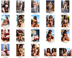 LOT 100x 4×6 Nude Picture Photograph Pinup-Girl Woman Model Female Risqué ot23