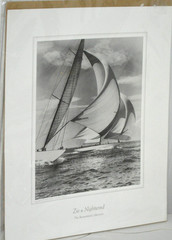 ZIO & NIGHTWIND YACHTS PHOTO BLACK WHITE ROSENFELD COLLECTION 13.5X11 SAILING