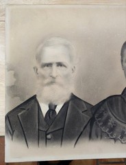 Antique Studio CRAYON PORTRAIT, Tennessee Farmers Pioneers Oddities BOGLE FAMILY