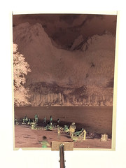 Negative with Agfa laboratory map Hintersee Berchtesgadener Land bathing beach around 1948
