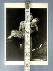 Tarzan Johnny Weissmuller & Maureen O’Sullivan Art Photo Print Card 4.25”x6”