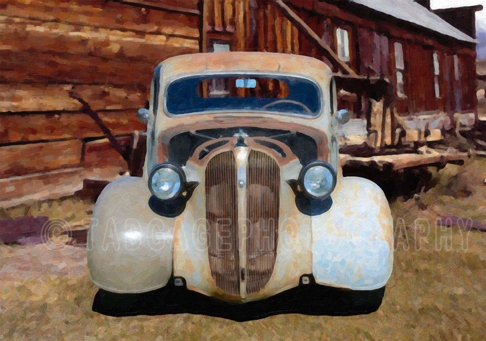 1936 Plymouth Coupe Classic Vintage Antique Car Photo CA-0836