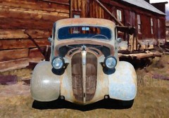 1936 Plymouth Coupe Classic Vintage Antique Car Photo CA-0836