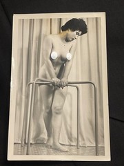 Original Curiosa Pin Up Print 1950s Portrait Nude Woman Female France Eros
