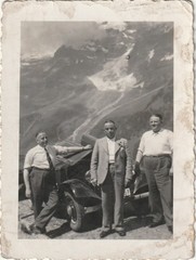 Vintage Photo Men with BMW 329 in the Mountains Car Vintage Passenger Car