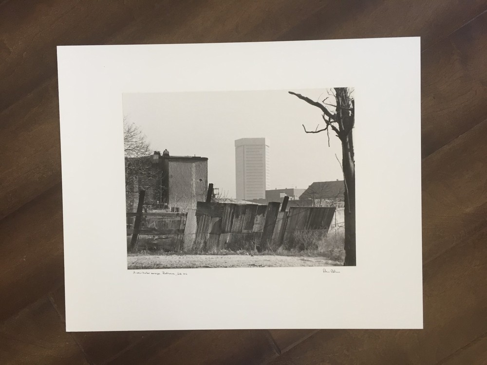BRUCE BLUM SIGNED B&W Photo Print (10″X 13″)-«A New Harbor Emerges «