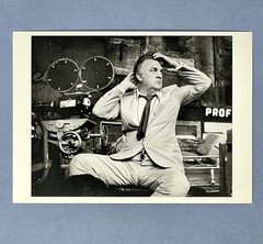 Federico Fellini Art Print Card Fotofolio 4”x6” On The Set Of Roma Film 1972