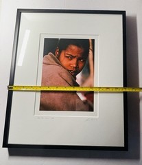 Color Photograph «Girl and Shawl» by Lisa Kristine Framed Signed 1998