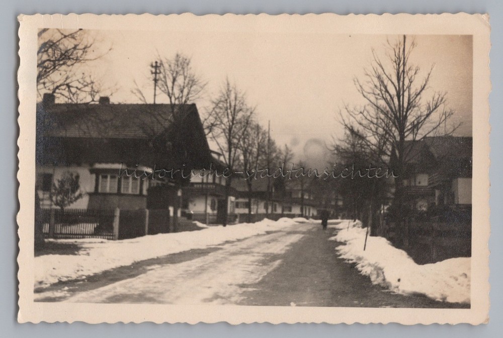 Bayrischzell 1942 – Village Street Winter – Old Photo 1940s