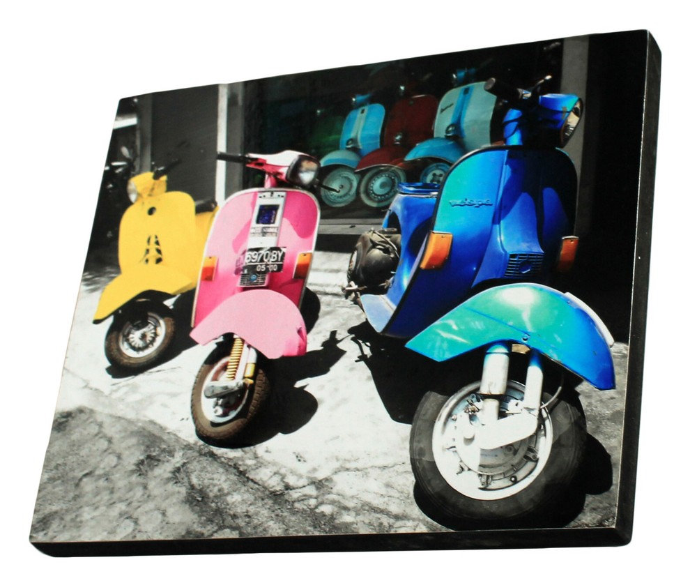 Original photograph of VESPA Block Mounted and laminated 22 x 19 x 2 cm by Senka