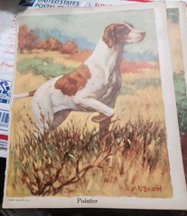 Vtg. Paper Ephemera Dog Themed