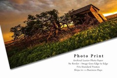 Barn Photography Print: Oklahoma Prairie Farm Country Stormy Sunset Plains Photo