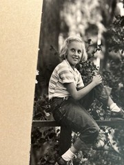 RARE Original Morley Baer Signed Photograph 1940’s Children in Carmel By The Sea