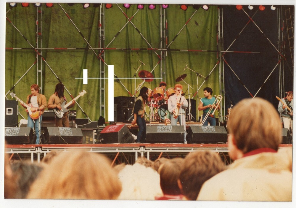 17.09. 1983 Original Colour Photo UB40 Life Concert Augsburg Rosenaustadion 13x9cm C/C