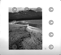 BOOK PLATE B&W Photo MORLEY BAER Alkali Lake and Laurel Mountain, 1974 9X9.5″
